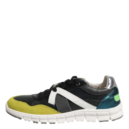 Dolce & Gabbana Multicolor Lace Up Low Top Men Sneakers Shoes