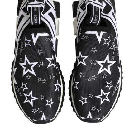 Dolce & Gabbana Black White Sorrento Low Top Sneakers Shoes