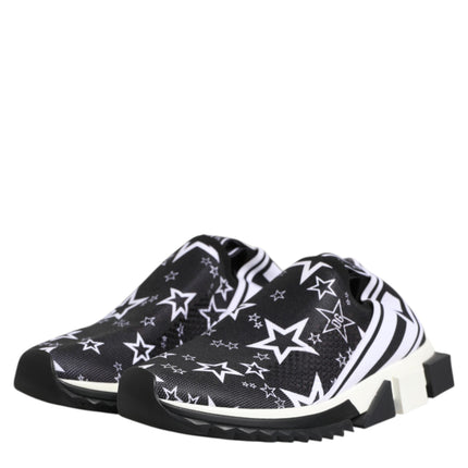 Dolce & Gabbana Black White Sorrento Low Top Sneakers Shoes