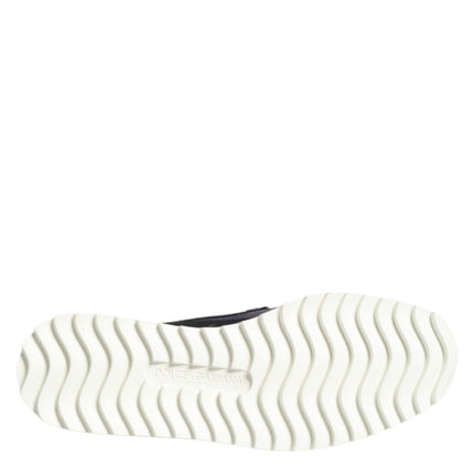 Dolce & Gabbana Black Tropical Slip On Men Sneakers Shoes