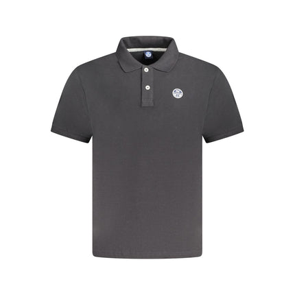 North Sails Black Cotton Mens Polo Shirt