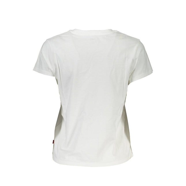 Levi's White Cotton Women's T-Shirt