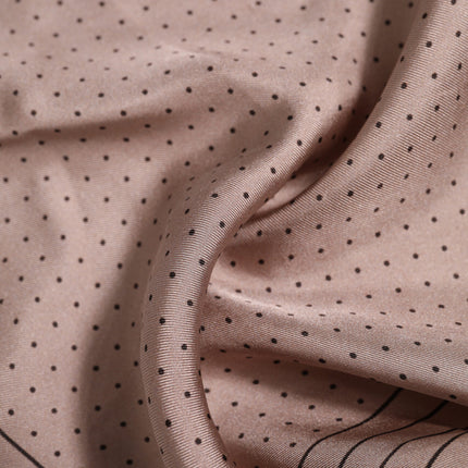 Dolce & Gabbana Beige Dotted Silk Square Men Foulard Scarf