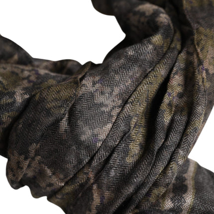 Dolce & Gabbana Camouflage Neck Warmer Wrap Foulard Scarf