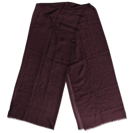 Dolce & Gabbana Maroon Cashmere Neck Warmer Wrap Shawl Scarf