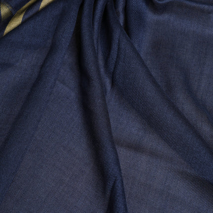 Dolce & Gabbana Blue Cashmere Neck Warmer Wrap Shawl Scarf