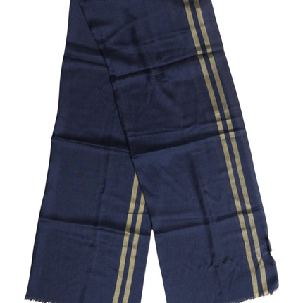 Dolce & Gabbana Blue Cashmere Neck Warmer Wrap Shawl Scarf
