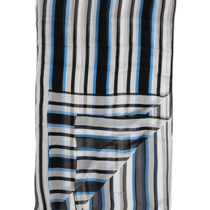 Dolce & Gabbana Multicolor Striped Neck Warmer Wrap Scarf