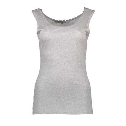 Silvian Heach Grigio Viscosa Women T-Shirt