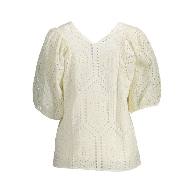 Gant White Cotton Women T-Shirt Gant
