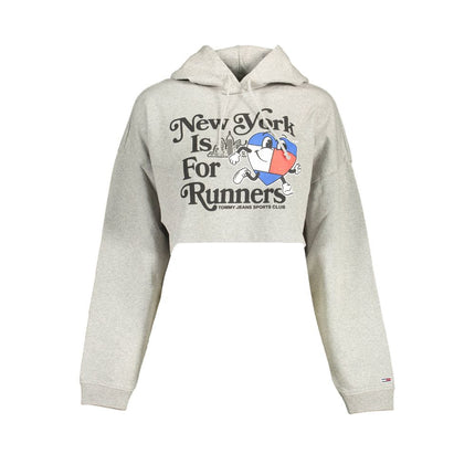 Tommy Hilfiger Grigio Cotton Women Sweatshirt