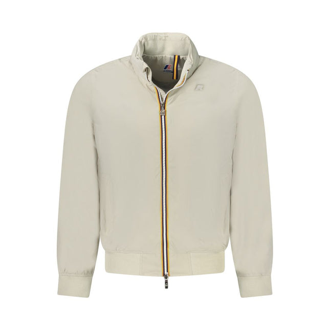 K-WAY Beige Nylon Jackets & Coat K-WAY