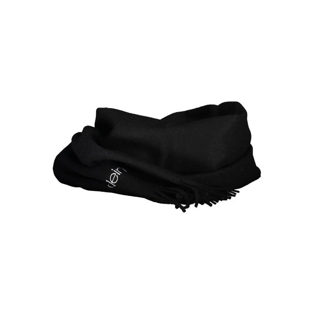 Calvin Klein Nero Acrylic Men Scarf Set