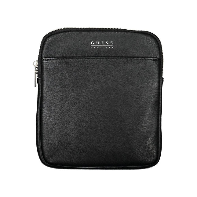 Guess Jeans Nero Poliuretano Men Shoulder Bag