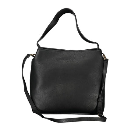 Mario Valentino Black Polyurethane Women's Bag