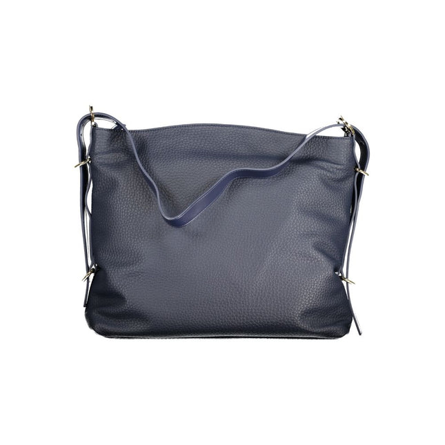 Mario Valentino Blue Poliuretano Women's Bag with Shoulder Handle