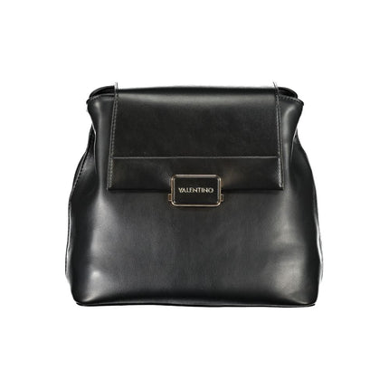 Mario Valentino Black Polyurethane Women's Backpack