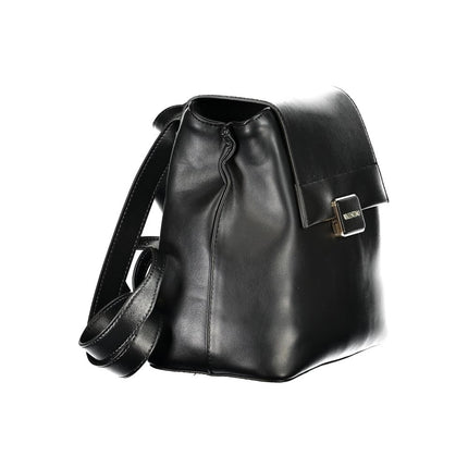 Mario Valentino Black Polyurethane Women's Backpack