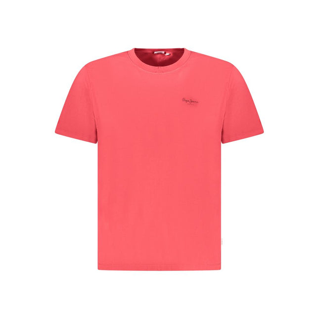 Pepe Jeans Rosso Cotton Men T-Shirt