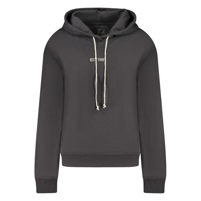 Guess Jeans Black Cotton Women Sweatshirt