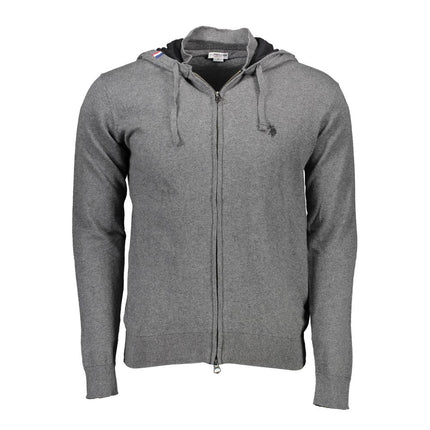 U.S. POLO ASSN. Gray Cotton Men's Sweater