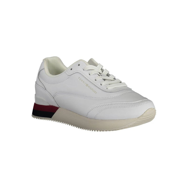 Tommy Hilfiger Bianco Pelle Women Sneaker Tommy Hilfiger