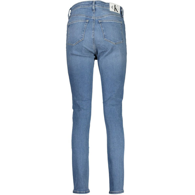 Calvin Klein Azzurro Cotton Women Jeans Calvin Klein