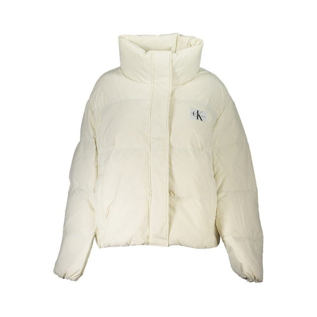 Calvin Klein Bianco Poliammide Women Jacket Calvin Klein