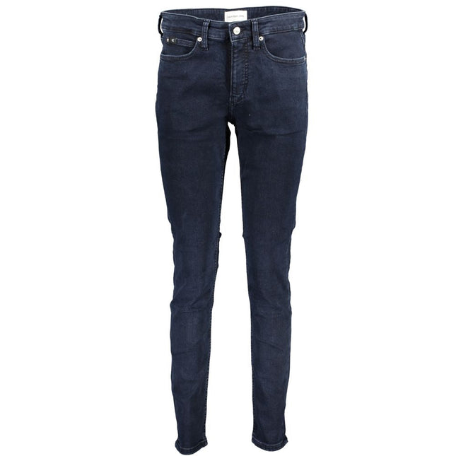 Calvin Klein Blue Cotton Women Skinny Jean Calvin Klein