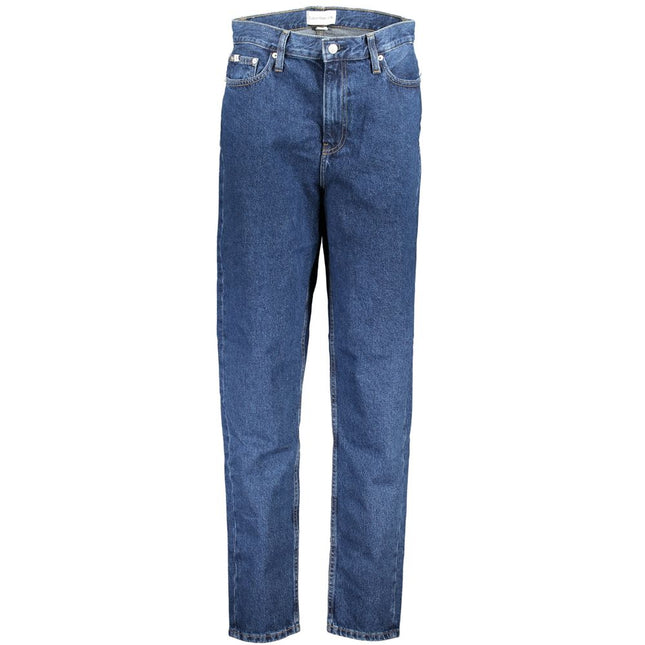 Calvin Klein Blu Cotton Women Jeans Calvin Klein
