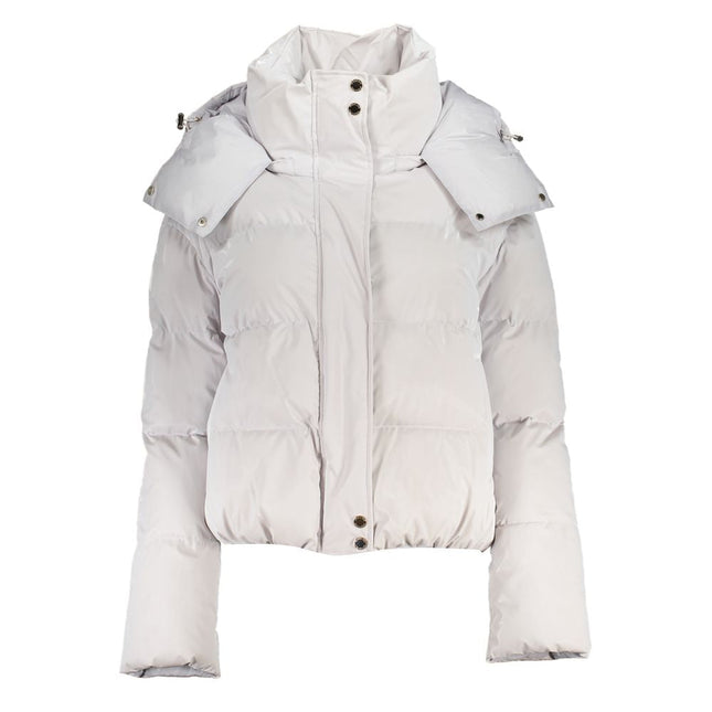 Patrizia Pepe Bianco Poliuretano Women's Jacket Patrizia Pepe