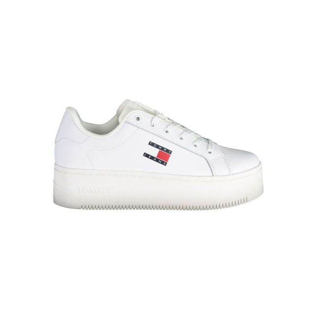 Tommy Hilfiger Bianco Leather Women Sneaker Tommy Hilfiger