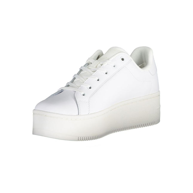 Tommy Hilfiger Bianco Leather Women Sneaker Tommy Hilfiger
