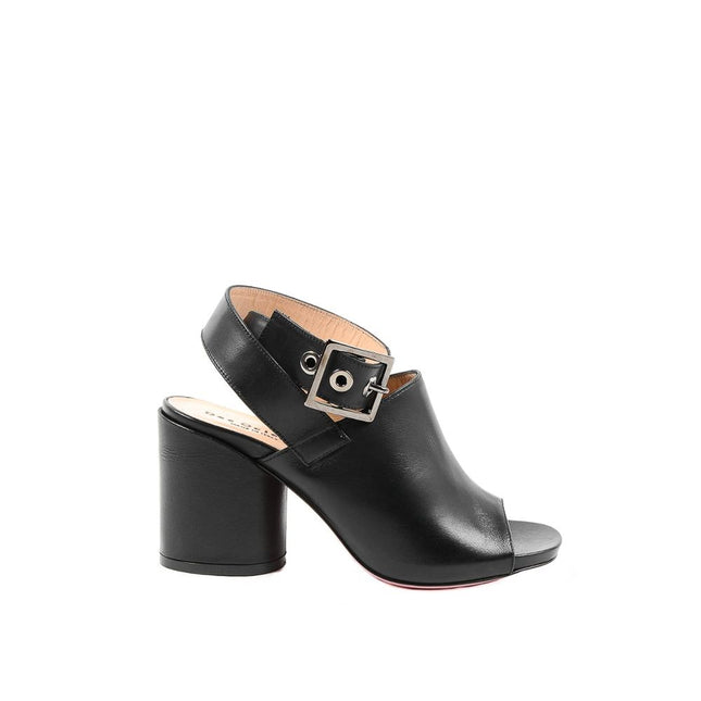 Dee Ocleppo Black Leather High Heel Pumps