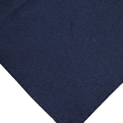 Dolce & Gabbana Dark Blue Silk Square Men Foulard Scarf