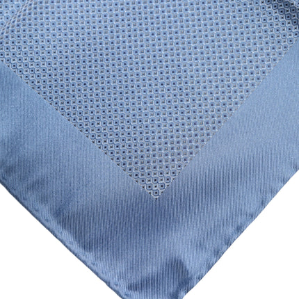 Dolce & Gabbana Light Blue Silk Square Men Foulard Scarf