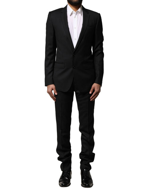 Dolce & Gabbana Blue MARTINI Wool Formal 2 Piece Suit Dolce & Gabbana