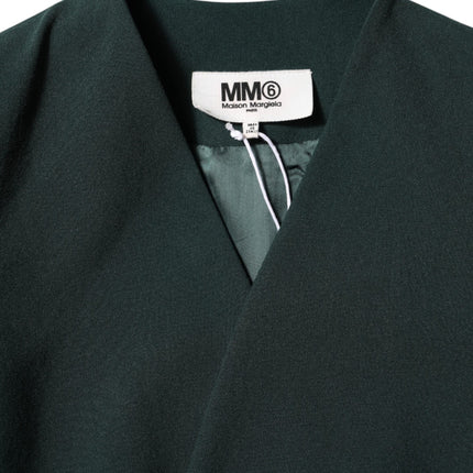 Maison Margiela Green Single Breasted One Button Coat Jacket