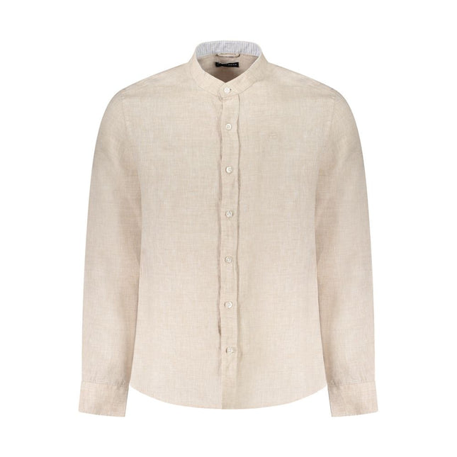 North Sails Beige Linen Men Shirt