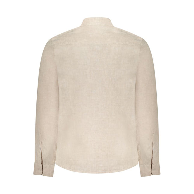 North Sails Beige Linen Men Shirt