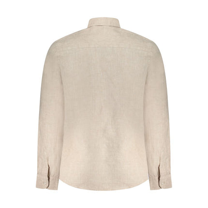 North Sails Beige Linen Men Shirt