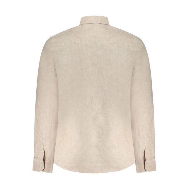 North Sails Beige Linen Men Shirt