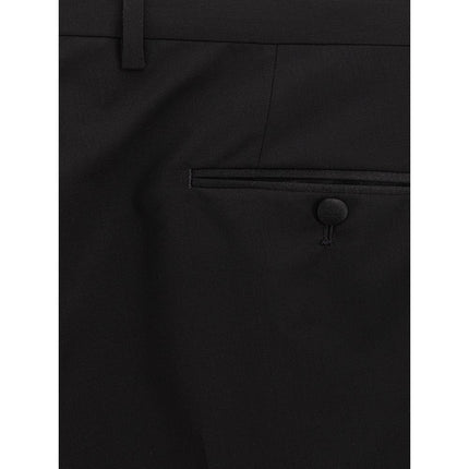 Dolce & Gabbana Black Wool Dress Pants
