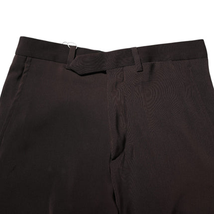BENCIVENGA Dark Brown Mid Waist Dress Formal Pants