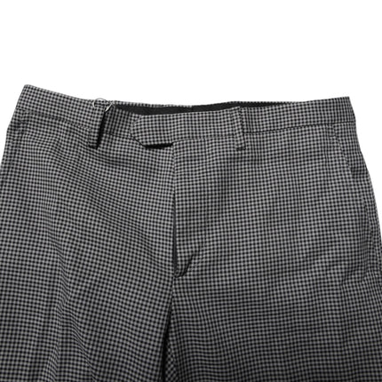 BENCIVENGA Black White Checkered Tapered Dress Pants