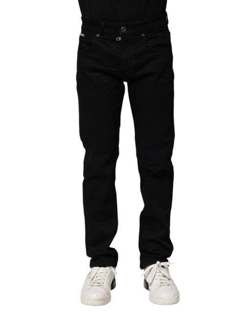 Dolce & Gabbana Black Cotton Skinny Denim Jeans Dolce & Gabbana