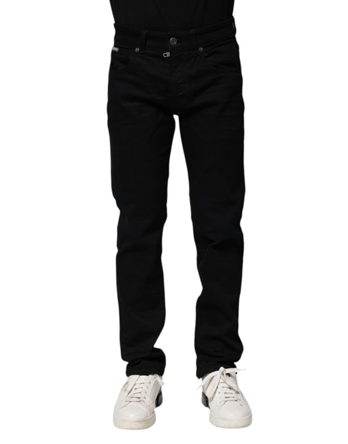 Dolce & Gabbana Black Cotton Skinny Denim Jeans Dolce & Gabbana
