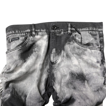 Dolce & Gabbana Black Tie Dye Straight Denim Jeans