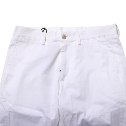 Dolce & Gabbana White Cotton Stretch Men Denim Bermuda Shorts