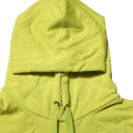 Dolce & Gabbana Green Cotton Hooded Logo Sweatshirt Sweater